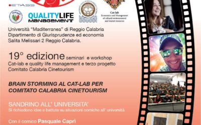 IL CINETURISMO E SANDRINO ALL’ UNIVERSITÀ BRAIN STORMING PER FAR CONOSCERE BY SOCIAL IL COMITATO CALABRIA CINETOURISM. 19° ediz. seminari